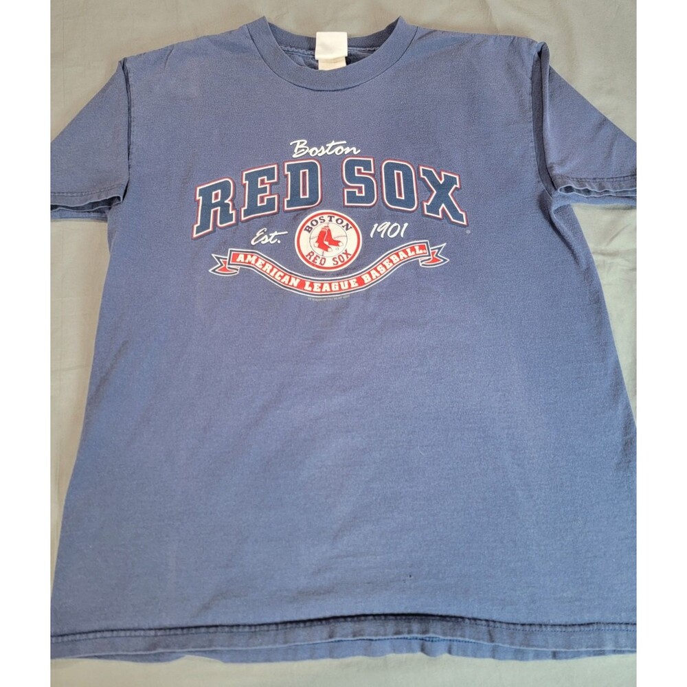 MLB Boston Red Sox American League Baseball T-Shirt Blue Adult XL